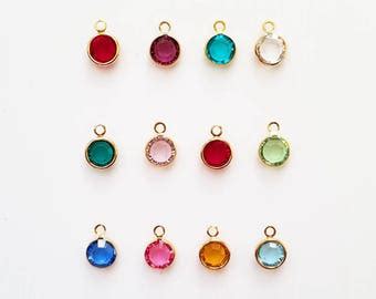 Birthstone necklace | Etsy