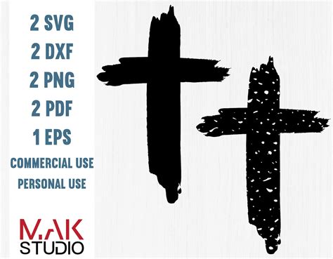 Cross Svg Grunge Cross Svg Distressed Cross Svg Christ Svg Etsy