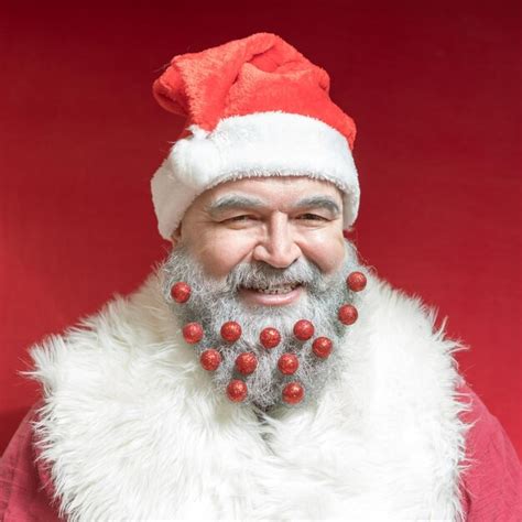 Premium Photo | Santa Claus beard decorations