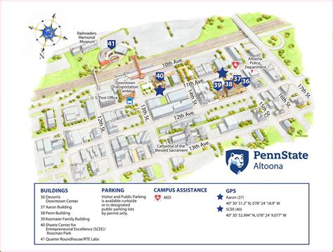 Penn State Altoona Campus Map Map : Resume Examples