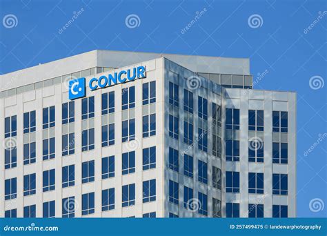 Sap Concur Name On Office Tower In Bellevue Editorial Image Image Of