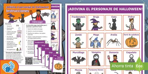 Juego De Mesa Adivina El Personaje De Halloween Twinkl Board Games