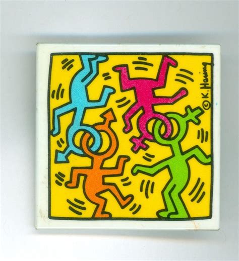 Vintage S Keith Haring Art Gay Rights Pinback Button