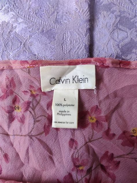 Vintage Calvin Klein Floral Sheer Lingerie Dress 90s Y2K Women S Fashion Dresses Sets