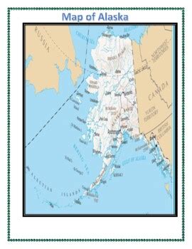 Alaska Geography, Maps, Flag, Data, and Assessment | TpT