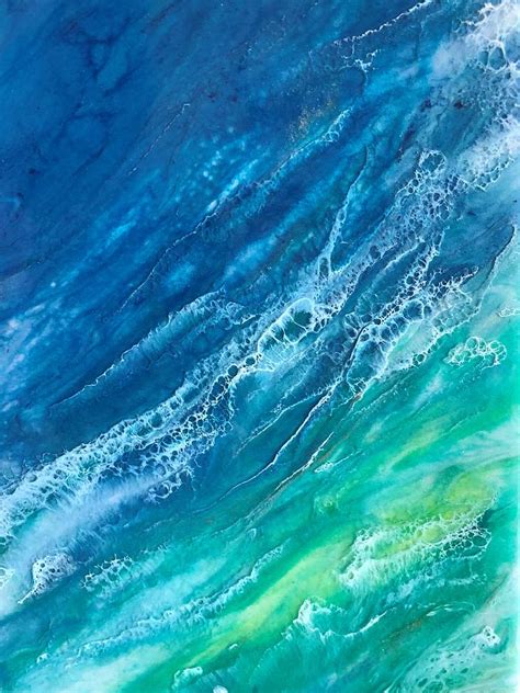 Aerial Ocean View Painting by Rachelle Stracke | Fine Art America