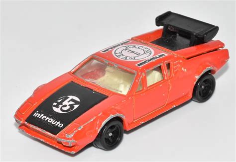 Tomy Blue Box Made In Japan Tomica Detomaso Pantera Racing Vermilion