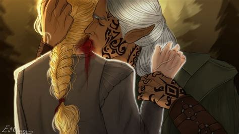 Aelin And Rowan By Evilienne Heir Of Fire Sarah J Maas Throne Of Glass Books Throne Of