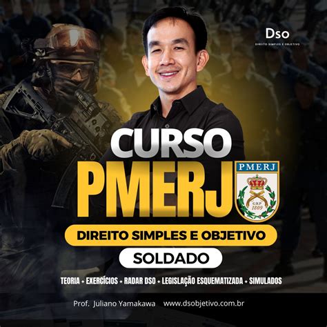 Curso PMERJ Soldado Teoria exercícios Simples e Objetivo