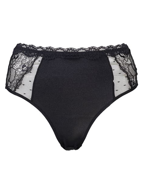 Riachuelo Calcinha Hot Pants Renda Laterais Lilly Preto