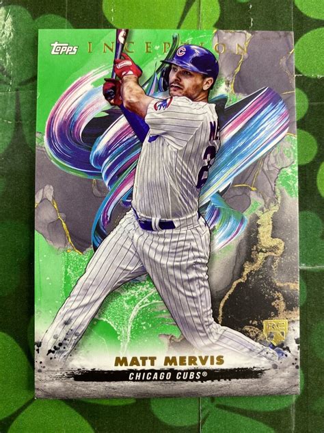 Topps Inception Green Matt Mervis Rc For Sale Online Ebay