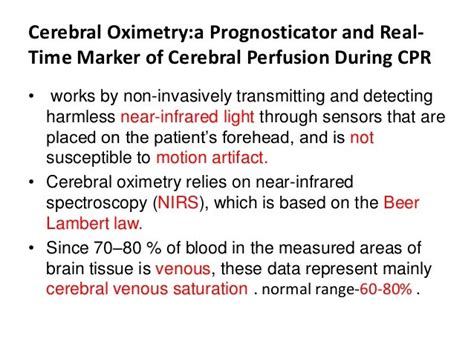 Cerebral Oximetry In Cerebral Resuscitation