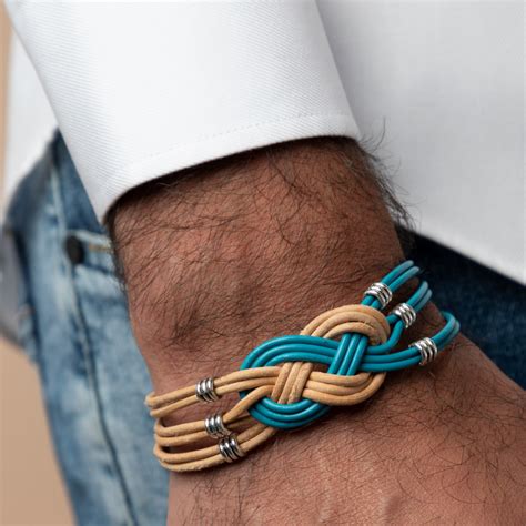 Make Mens Leather Bracelet With Celtic Knot Beads Basics