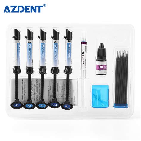 New Dx Universal Nano Hybrid Light Cure Composite Dental Resin Light Cure Composite Kit And