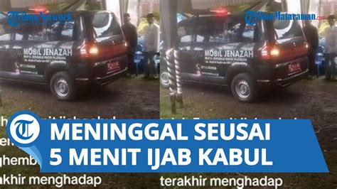 Kisah Tragis Baru Menit Seusai Ijab Kabul Seorang Pengantin Di