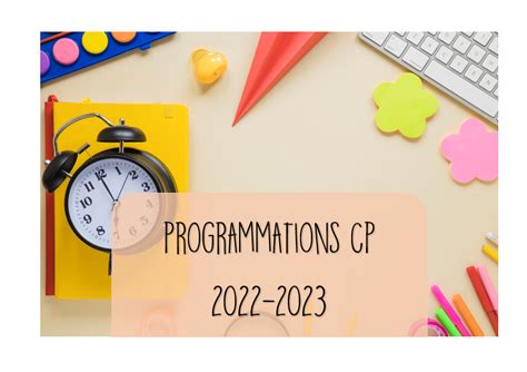 Programmations CP 2022 2023 Le Blog De Chat Noir