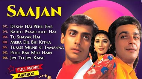 Sajan Jukebox Full Songs Evergreen Hits Songs Madhuri Dixit Salman