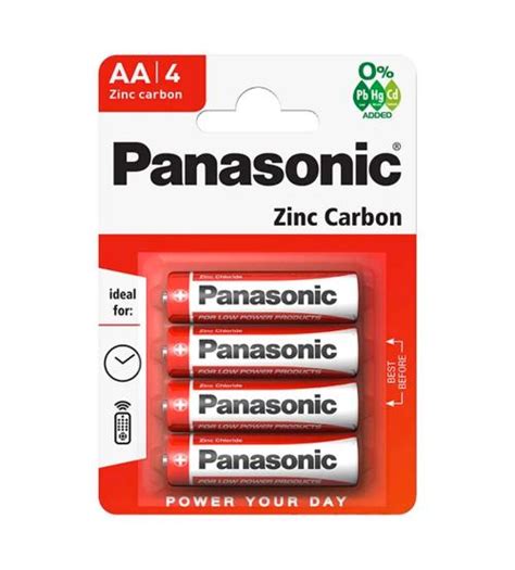 Panasonic S Aa Zinc Carbon Batteries Pack Of