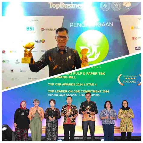 Raih Top Csr Awards Pt Ikpp Perawang Komitmen Tingkatkan Program