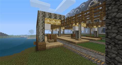 railroad station / railroad crossing Minecraft Project