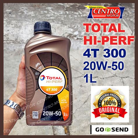 OLI TOTAL HI PERF 4T 300 SAE 20W 50 Oli Perancis Cocok Untuk Motor