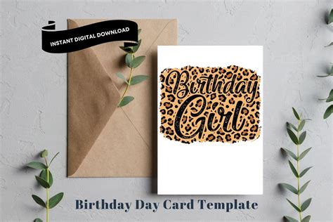 Printable Birthday Greeting Card PDF Graphic by CraftyMama · Creative Fabrica