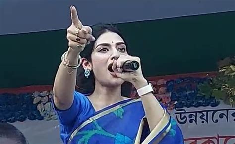 Nusrat Jahan Tmc They Will Be Beaten With Bamboo Sticks Trinamool