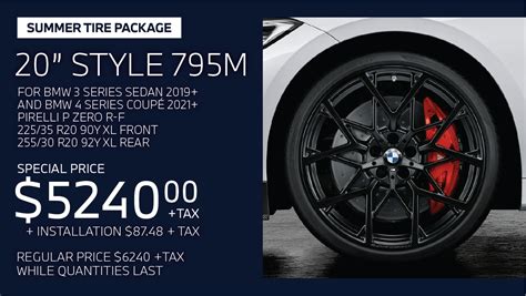 Bmw 3 And 4 Series Summer Tire Package Special Budds Bmw