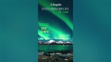 한국인이 사랑하는 클래식 명곡 L 한국인이 좋아하는 클래식 명곡 ㅣ쇼팽 스케르초 Chopin Scherzos