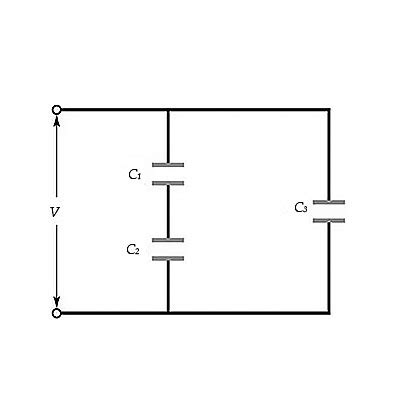 Find The Equivalent Capacitance Of The Three Capacitors In The Circuit