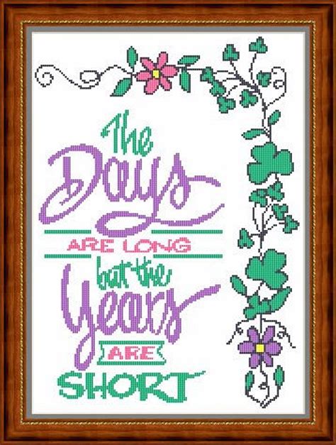 CROSS STITCH PATTERN Quote - Etsy