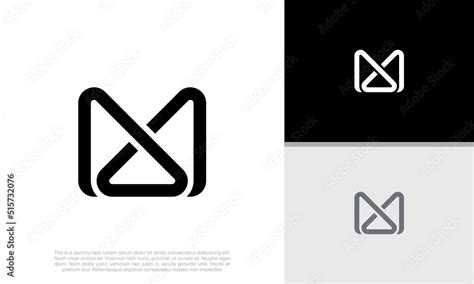 Initials M logo design. Initial Letter Logo. Stock Vector | Adobe Stock