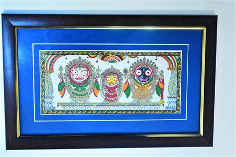 Buy Lord Jagannath Photo With Frame Handcrafted Pattachitra Painting