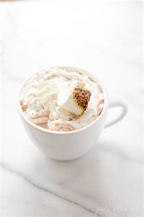 Spiked Hot Chocolate With Peppermint Schnapps Julie Blanner