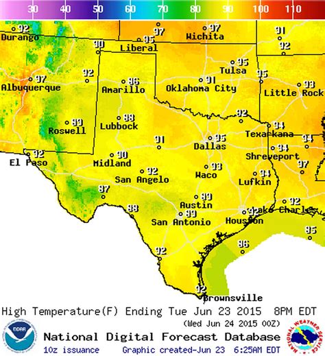 June 23, 2015 Texas Weather Roundup