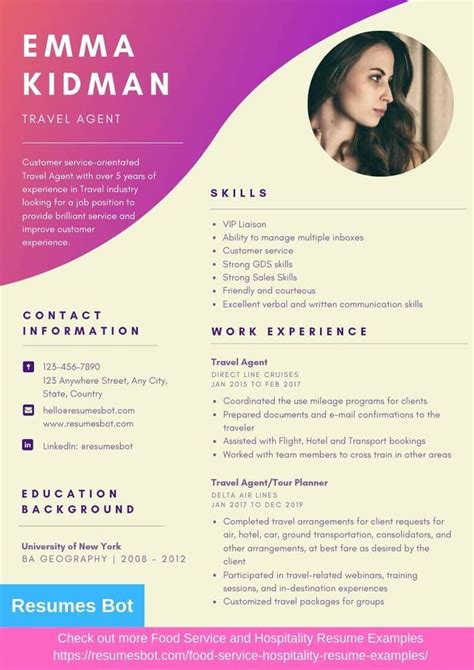 Travel Agent Resume Samples And Templates Pdfdoc 2022 Travel Agent