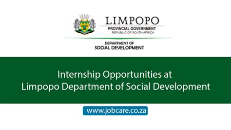 Internship Opportunities At Limpopo Department Of Social Development