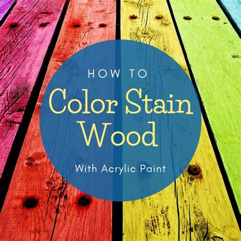 How to Color Stain Wood for Crafts | Staining wood, Diy wood stain ...