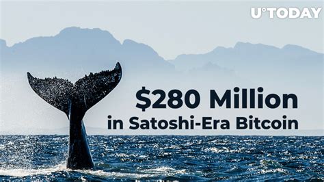 Early Days Whale Just Moved 280 Million In Satoshi Era Bitcoin