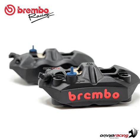 Brembo Racing M4 108 Pair Of Cast Monoblock 108mm Pitch Black Radial