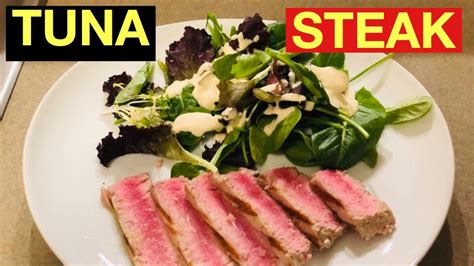 How To Cook Seared Tuna Yellowfin Youtube