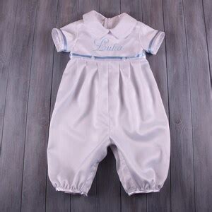 Baby Boy Christening Outfit-dedication Outfit-short Baptism Outfit ...