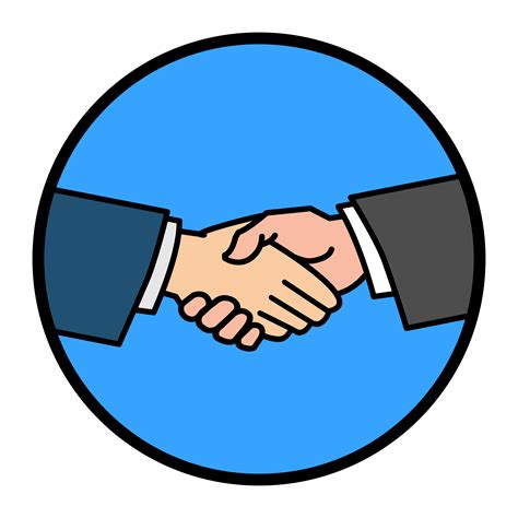 Handshake vector illustration 546365 Vector Art at Vecteezy