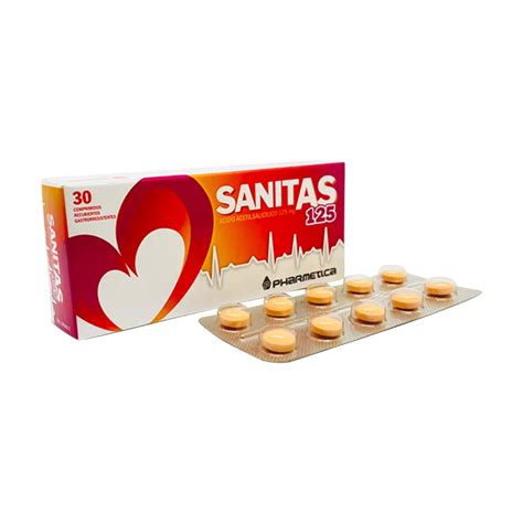 Sanitas Ácido Acetilsalicílico 125 mg Cont 30 Comprimidos