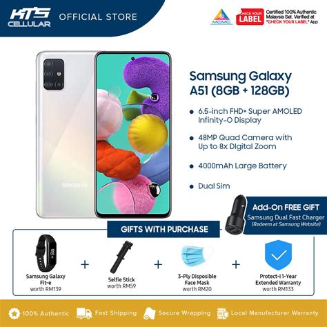 Samsung Galaxy A51 8gb Ram 128gb Rom Smartphone Original 1 Year