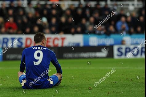 Jamie Vardy Leicester City During Newcastle Editorial Stock Photo ...