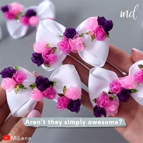 Elegant Ribbon Bows for Hair