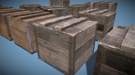 Wooden Crate 3d Models Sketchfab