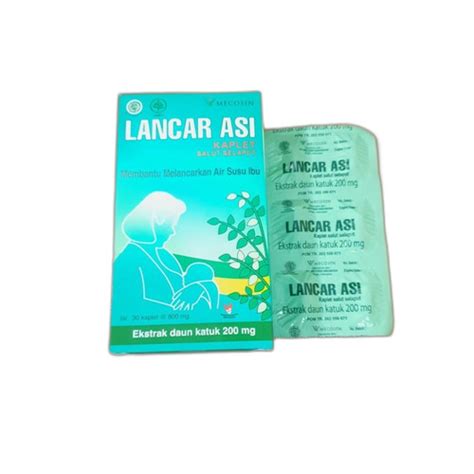 Jual Lancar Asi Strip Isi 6 Kaplet Ekstrak Daun Katuk Pelancar Asi