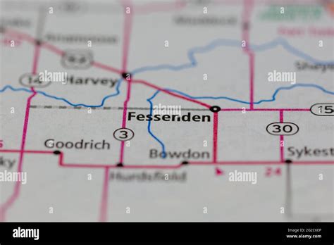 Map of fessenden north dakota hi-res stock photography and images - Alamy